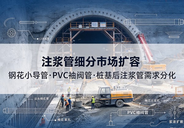 海拉尔注浆管细分市场扩容，隧道钢花小导管、PVC 袖阀管、桩基后注浆管需求分化